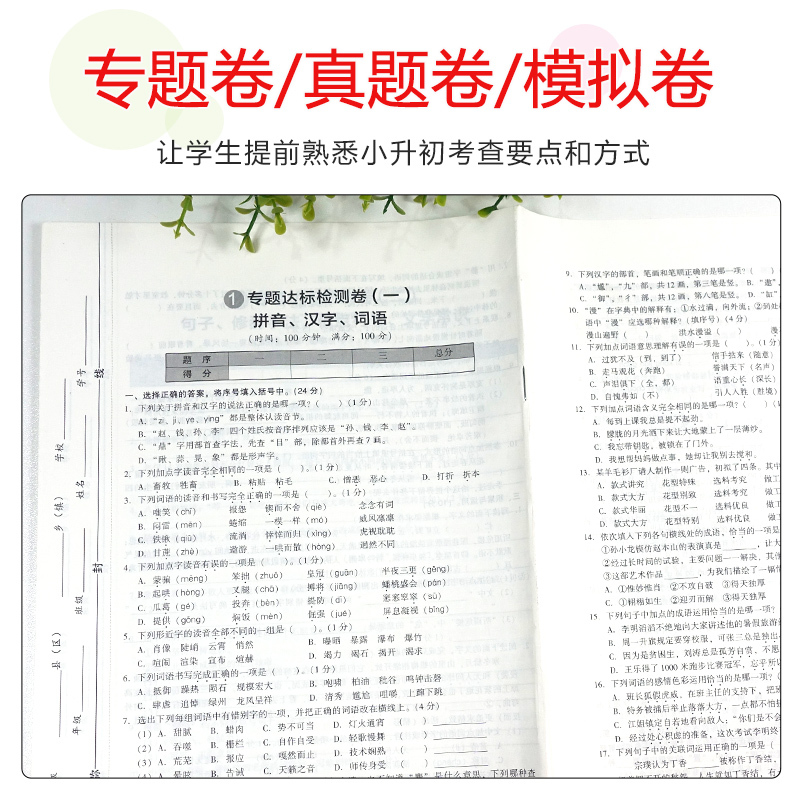 木头马名师帮你总复习 [语文] 小学六年级 [正版]2023新版木头马小升初名师帮你总复习名师特训语文小学六年级上下册考