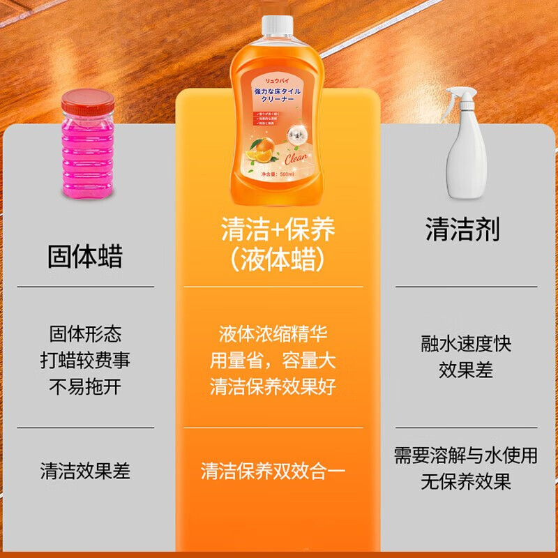 Lvbai地板清洗剂500ml/瓶高清大图
