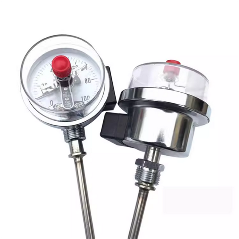 上 海 金 龙 WSSX-411电接点双金属工业温度计锅炉管道 0-200℃,L=100mm