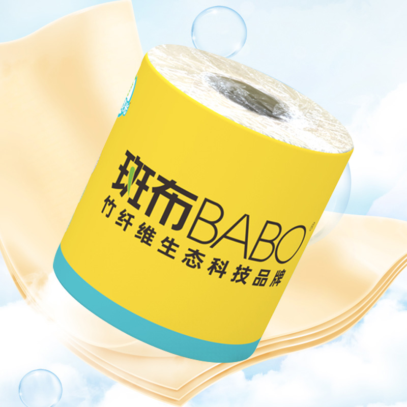 斑布卷纸140g*4卷*2提四层BASE系列BCJ140A4-T-2高清大图