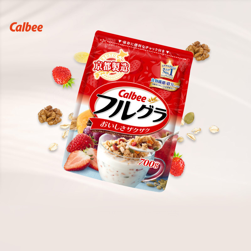 卡乐比(Calbee)即食麦片 经典原味富果乐 700g/袋 谷物早餐 方便速食 代餐 日本进口