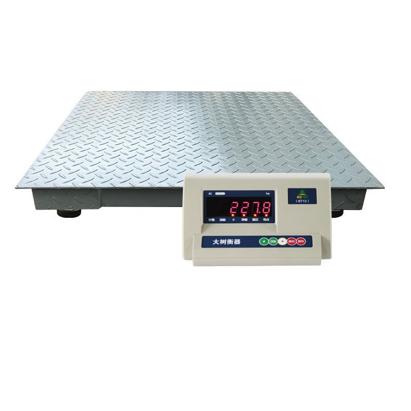 大树衡器电子地磅秤1.0*1.0m(0-3吨) 4mm工业