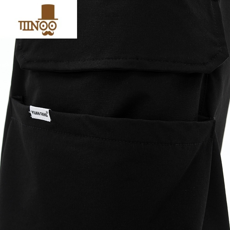 YANXU潮牌高街vibe风口袋装饰黑色休闲短裤男夏季美式宽松工装五分裤子高清大图
