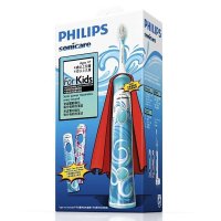 飞利浦 (PHILIPS) HX6312/05电动牙刷 儿童声波震动(自带刷头*2) (标准/迷你刷头随机发货)