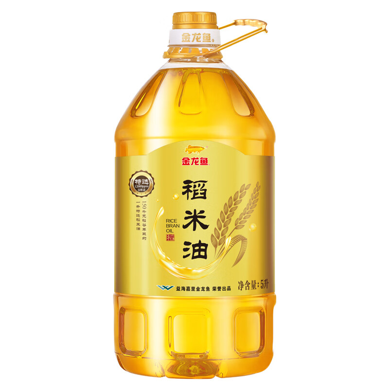 香满园 米油组合(金龙鱼稻米油5L*3+香满园优选香米5kg*3)高清大图