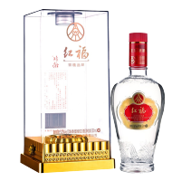 宜宾五粮液生态酿酒有限公司 红福精品 52度高度白酒 500ml*1瓶装 高档礼盒装礼品酒