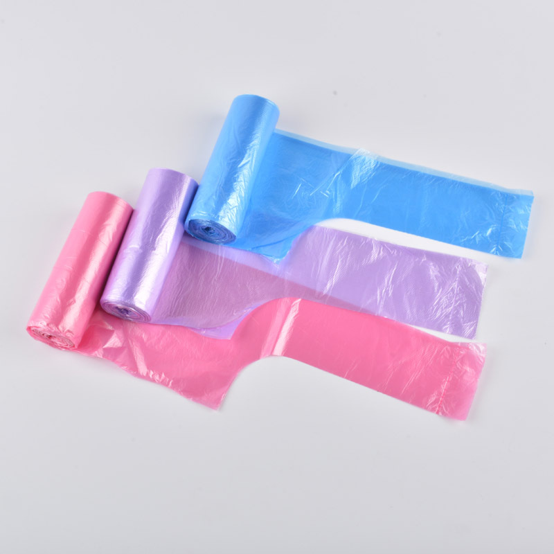 彩色手提背心式加厚垃圾袋厨房垃圾分类清洁实惠装塑料袋特价清仓 手提试用款 常规的45*60cm 常规