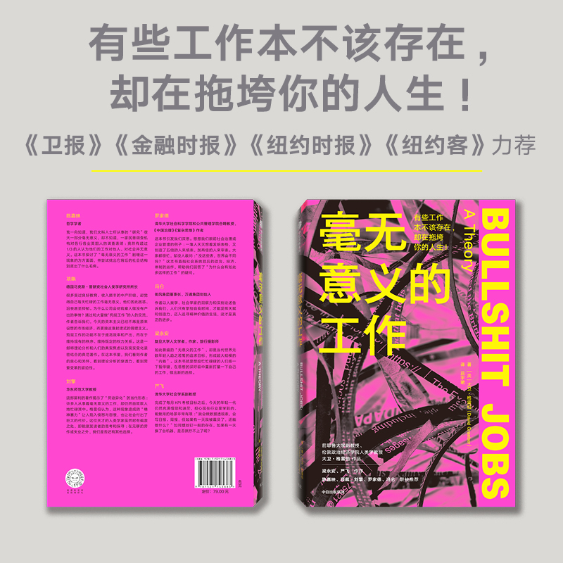 [正版]毫无意义的工作 陈嘉映项飙刘擎 Bullshit Jobs 《狗屁工作》中文版 梁永安 严飞作序 大卫格雷伯高清大图