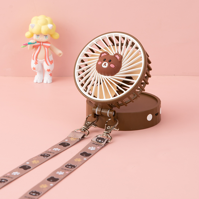 挂脖小风扇夏天便携式随身小型迷你折叠学生可爱宿舍充电usb电扇