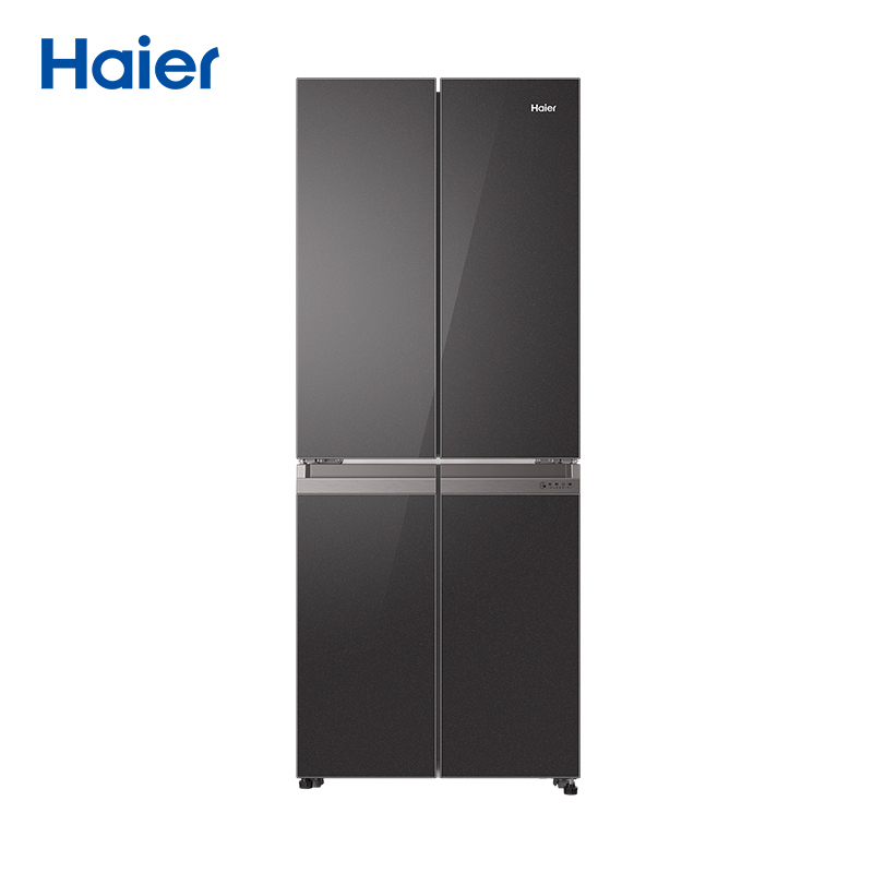 海尔(Haier)406升十字对开门超薄嵌入冰箱 彩晶面板 DEO净味养鲜 家用 BCD-406WLHTDEDSLU1高清大图