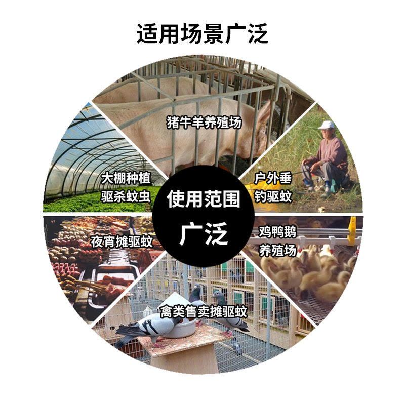 棒棒户外兽用灭蚊家用长蚊香艾草畜牧蚊香养殖场专用猪羊鸡|黑色款400根1.2m图片