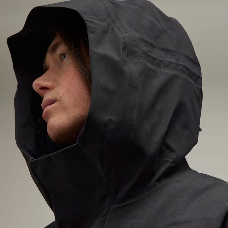 阿迪达斯(adidas)Y-3GORE-TEX防风保暖硬壳拉绒夹克女户外休闲运高清大图