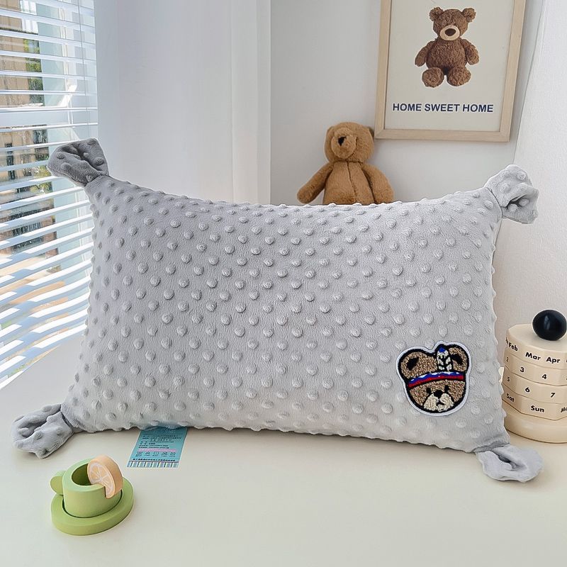魔法豆豆儿童枕头加绒幼儿园卡通小枕头珍珠棉枕芯a类小孩绒枕头