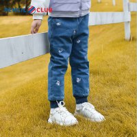 [福利]铅笔俱乐部童装女小童长裤冬装儿童牛仔棉裤宝宝保暖裤子
