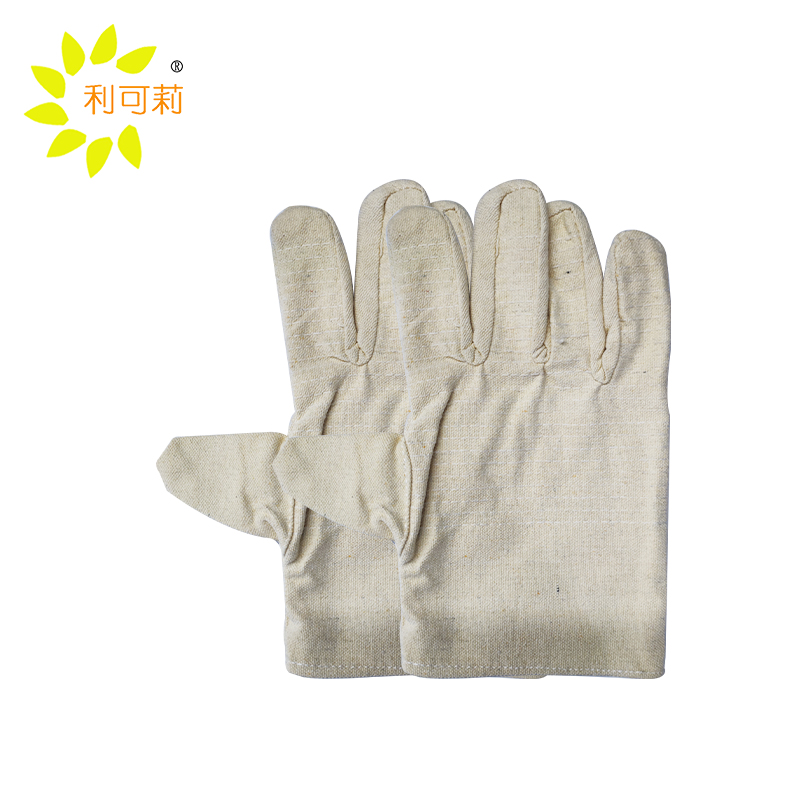 利可莉 24线双层加厚帆布手套均码/双高清大图
