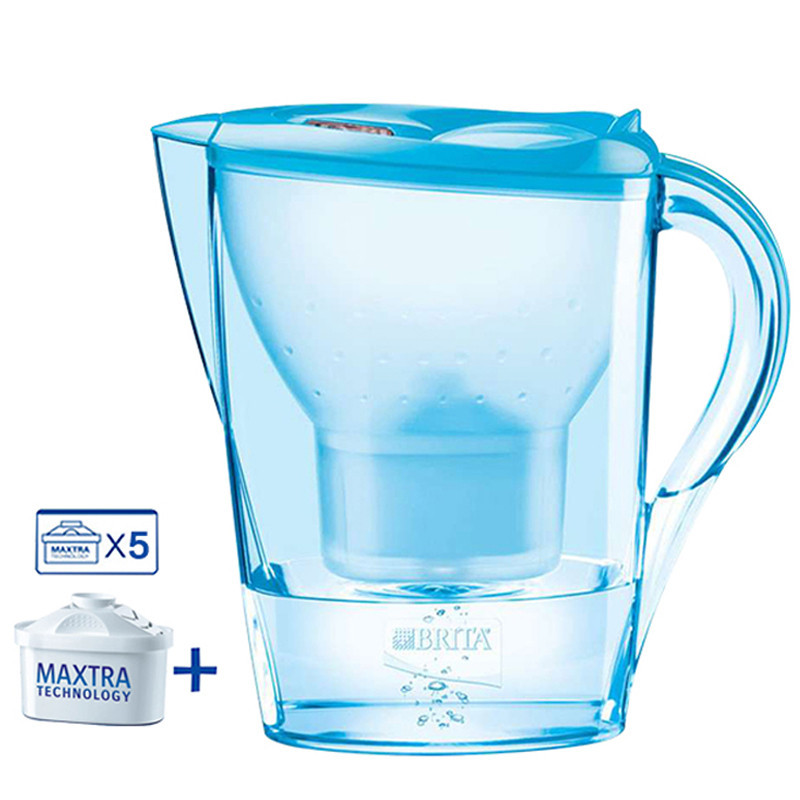 碧然德 Brita 净水器 净水壶 金典系列 胡姬蓝 2.4升 一壶五芯