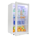 捷盛SC98 小型迷你白色冰吧家用商用小冷柜立式保鲜冷藏展示柜蛋糕柜茶叶柜红酒柜饮料柜玻璃拉门单门小冰箱小冷柜