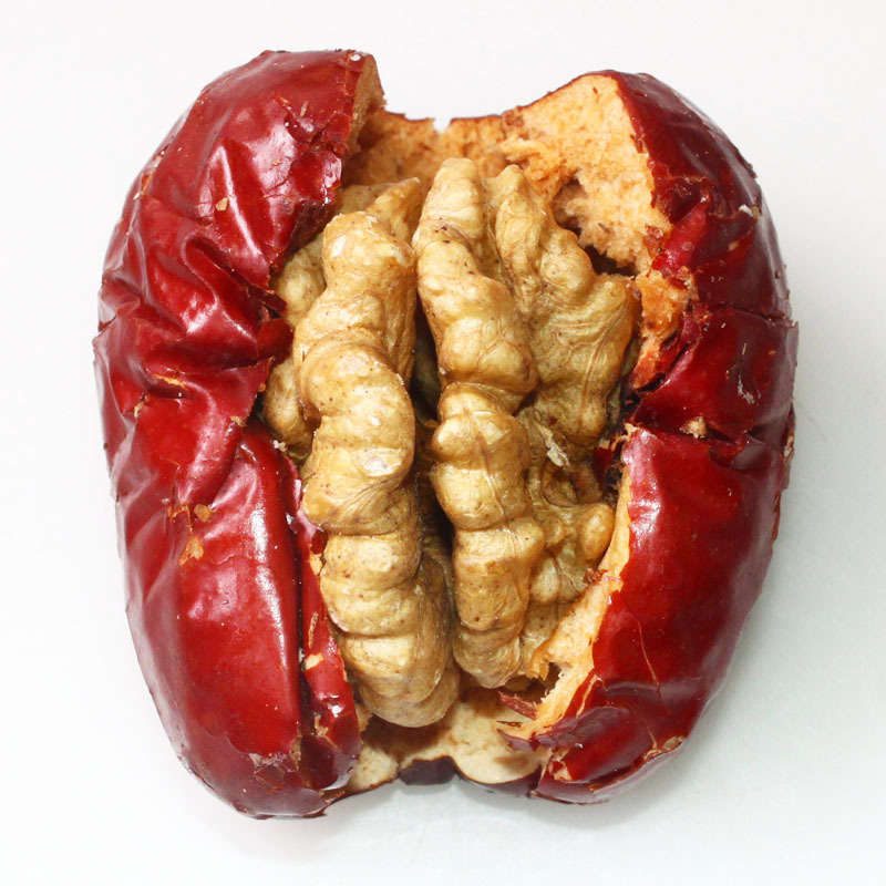 思宏枣夹核桃仁252gx2袋新疆骏枣坚果休闲零食特产包邮