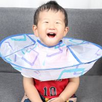成人理发围布宝宝剪头发斗篷婴儿剪发不粘发成人围布围裙家用神器 儿童斗篷[儿童使用颜色随机] 送扫发海绵+梳子