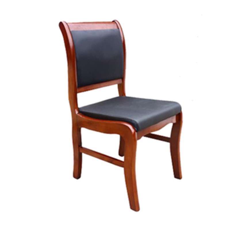 鑫环境 实木桦木款会议椅办公椅培训椅皮椅会客坐椅棋牌麻将椅子员工职员椅餐椅
