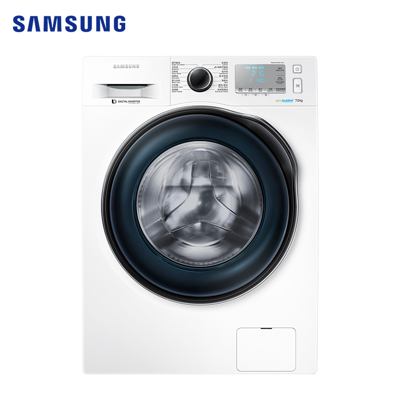 Samsung/三星洗衣机 WW70J6413CW 7公斤滚筒洗衣机 智能变频洗衣机 大容量家用高清大图