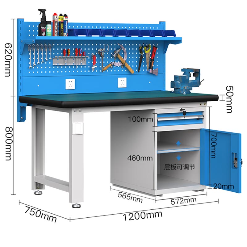 芙瑞塔防静电操作台 1200*750*1420mm张高清大图
