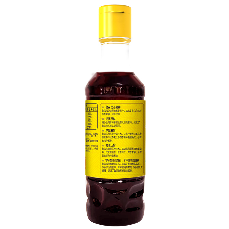 鲁花自然鲜酱香酱油418ml高清大图