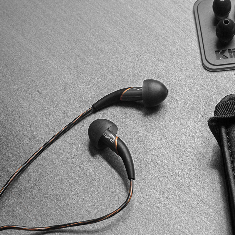 杰士klipschx12i经典全频平衡单动铁单元杰士特色黄铜黑色耳机线黑色