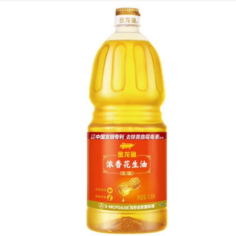 金龙鱼食用油浓香花生油1.8L健康烹饪优选好油高清大图