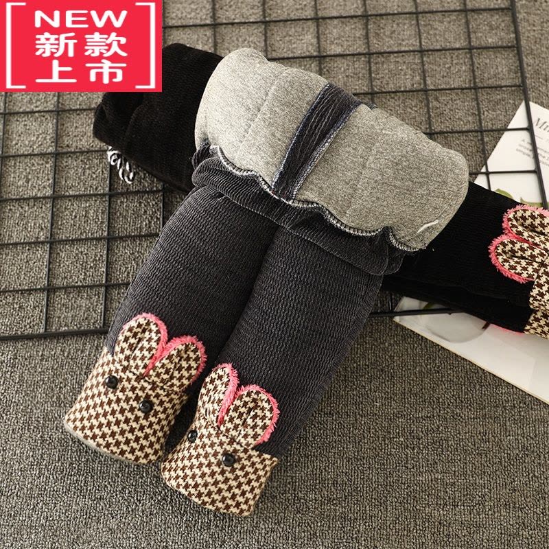 可莉允女童棉裤外穿男童冬季加绒裤子儿童加厚保暖三层夹棉超厚北方过冬保暖裤图片