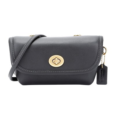 蔻驰 COACH 奢侈品 女士专柜款Originals系列皮质单肩斜挎包腰包 315 B4/BK 欧美时尚