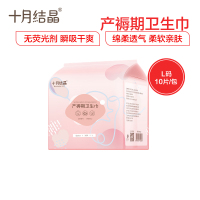 十月结晶产妇卫生巾 产后专用产褥期排恶露 孕妇月子用品姨妈巾 L号10片装