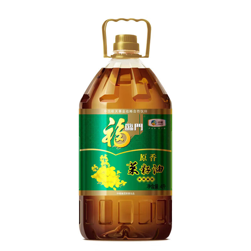 福临门 转基因原香菜籽油 4L