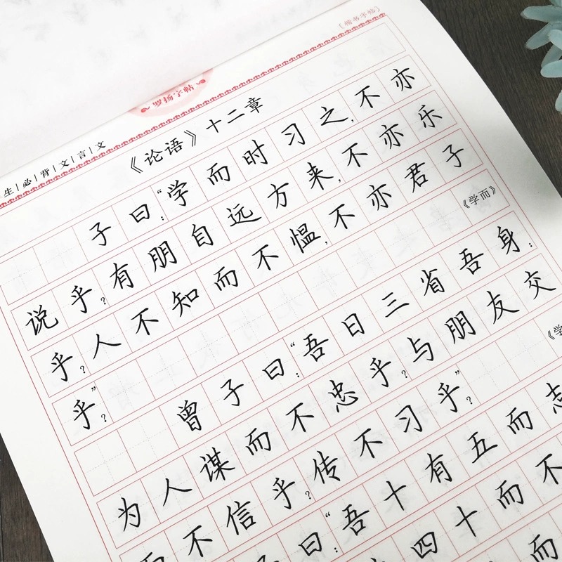 [全3册]文言文+英语词语+英语作文 初中通用 [正版]初中生必背文言文 楷书字帖正楷书练字帖 钢笔字帖正楷字体临摹初学高清大图