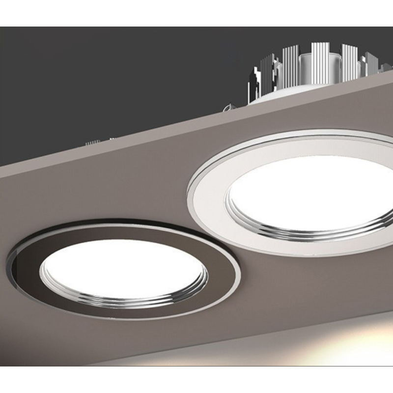ZNC 5W-开孔6.5*8.5CM白色筒灯 嵌入式家用吊顶走廊客厅led筒灯