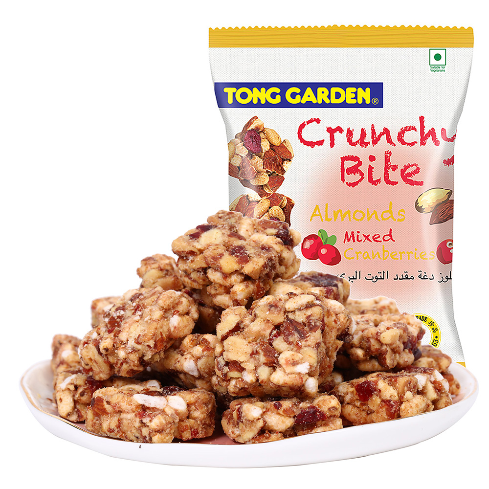 东园(Tong Garden)坚果脆(蔓越莓干&烤扁桃仁)50g/袋 泰国原装进口果干坚果