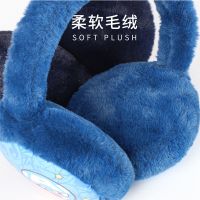 HM1004藏青[简约款] 均码[适合3-12岁] 儿童耳罩冬保暖毛绒耳暖男童护耳套学生蜘蛛侠宝宝耳捂耳包