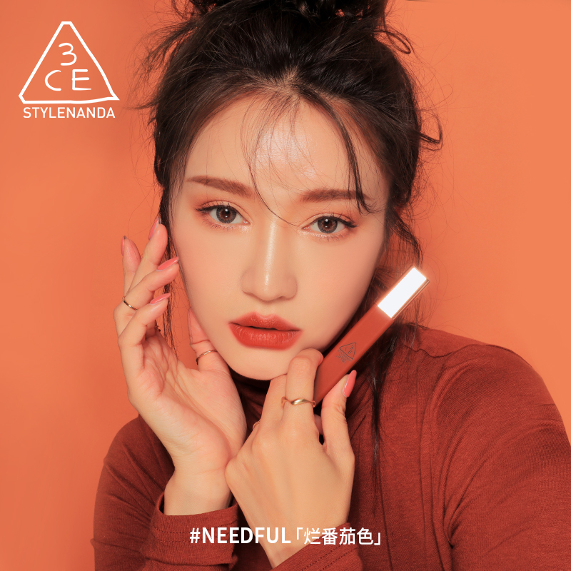 韩国3ce三熹玉云朵唇釉needful烂番茄色礼物送女友学生平价网红口红