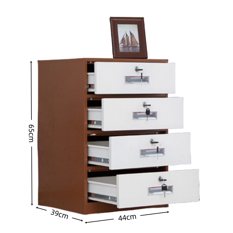 智叶舟铁皮柜四抽44*39*65cm台高清大图