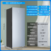 海尔(Haier)立式无霜冰柜一级能效电脑温控全温区冷藏冷冻保鲜-40度深冷速冻立式冷冻柜BD-226WEGLU1