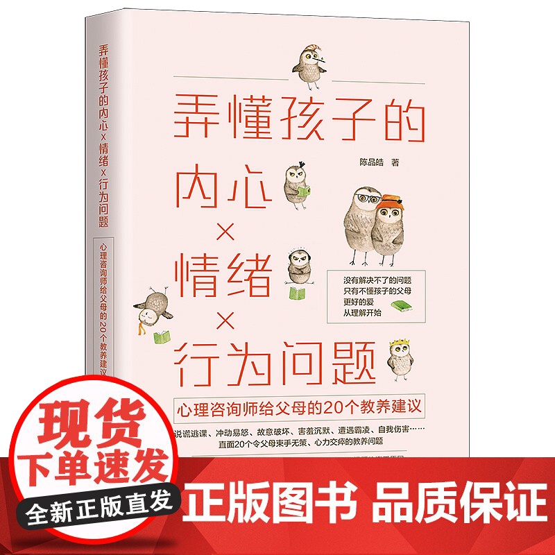 正版 2019弄懂孩子的内心 情绪 行为问题:心理咨询师给父母的20个教养建议 中国法制出版社 育儿百科全书家教育儿高清大图