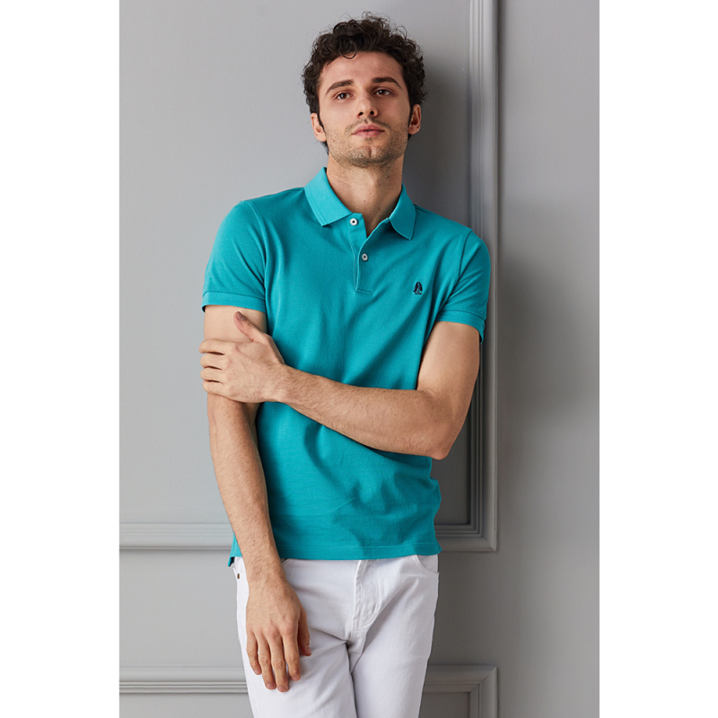 hushpuppies暇步士夏季新款纯棉短袖t恤翻领polo衫pdjc008d