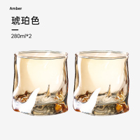 炊大皇扭扭玻璃杯套装 NN28A3扭扭玻璃杯套装（琥珀色） 280ML*2