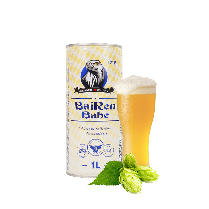 德国拜仁巴赫白啤1L*4听(礼盒装)精酿啤酒