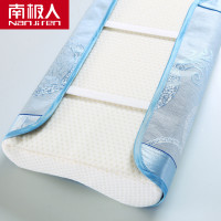 南极人(NanJiren)家纺 夏季清爽冰丝记忆枕头枕芯单只 床上用品慢回弹太空护颈枕记忆棉单人颈枕一只