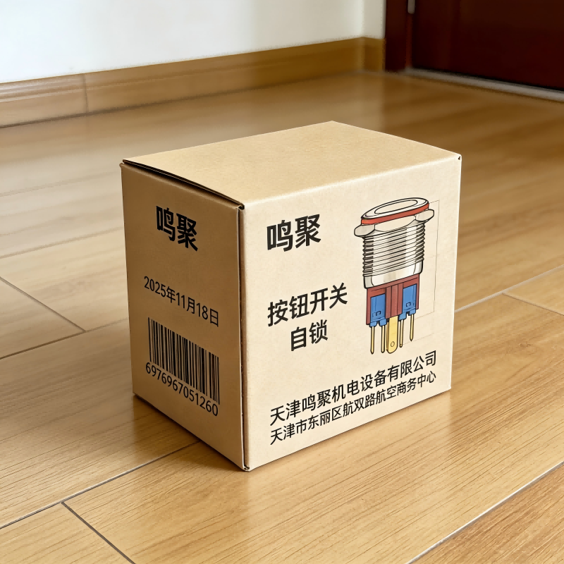 鸣聚 按钮开关 自锁 个高清大图