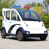 德武军恒电动四轮巡逻车双排5座全封闭款保安巡查车4000瓦+72v120ah 锂电池刹车助力方向助力