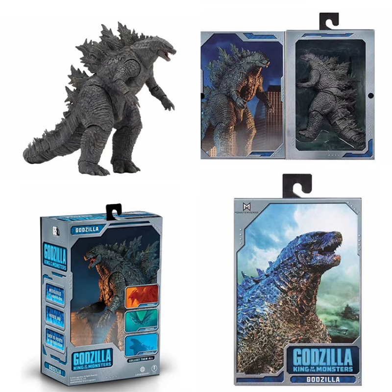 NECA2019新哥斯拉2怪兽手办SHM基多拉三头龙模型玩具玩偶软胶 恐龙哥斯拉15cm 国产高清大图