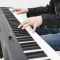卡西欧(CASIO)电钢琴 CDP-S100BK时尚轻薄 88键立式入门便携式套机( 黑色单机+木质琴架)