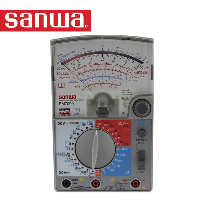 三和(SANWA)EM7000高灵敏度指针式万用表 精准测量